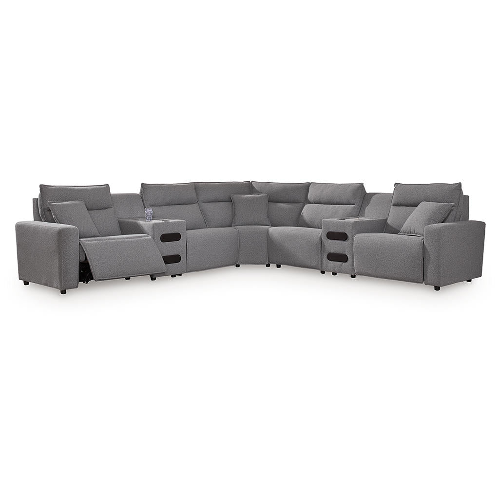 ModMax II 7-Piece Power Reclining Sectional with Audio Consoles Signature Design by Ashley® Living Room