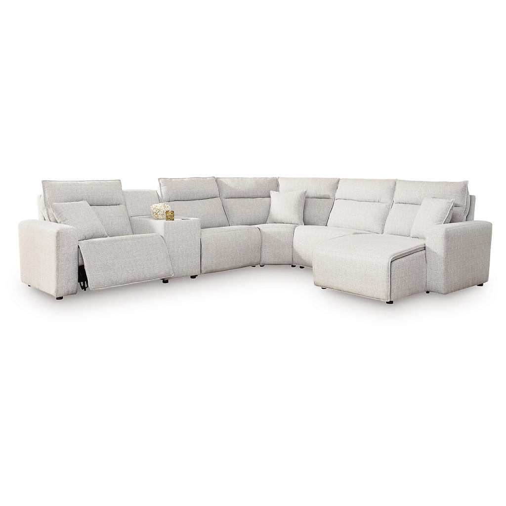 Modmax II 6-Piece Power Reclining Sectional with Chaise and Console Signature Design by Ashley® Living Room