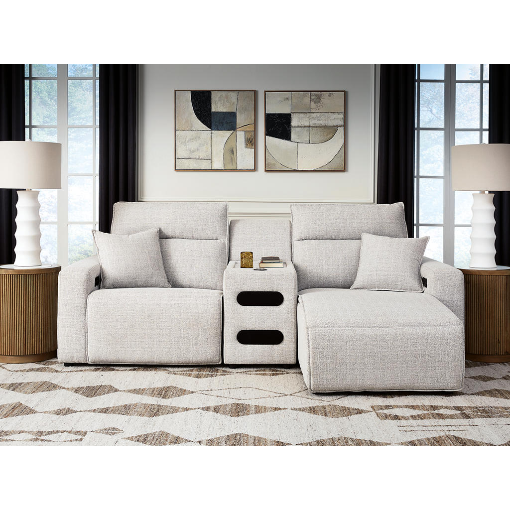 Modmax II 3-Piece Power Reclining Sectional with Chaise and Audio Console Signature Design by Ashley® Living Room