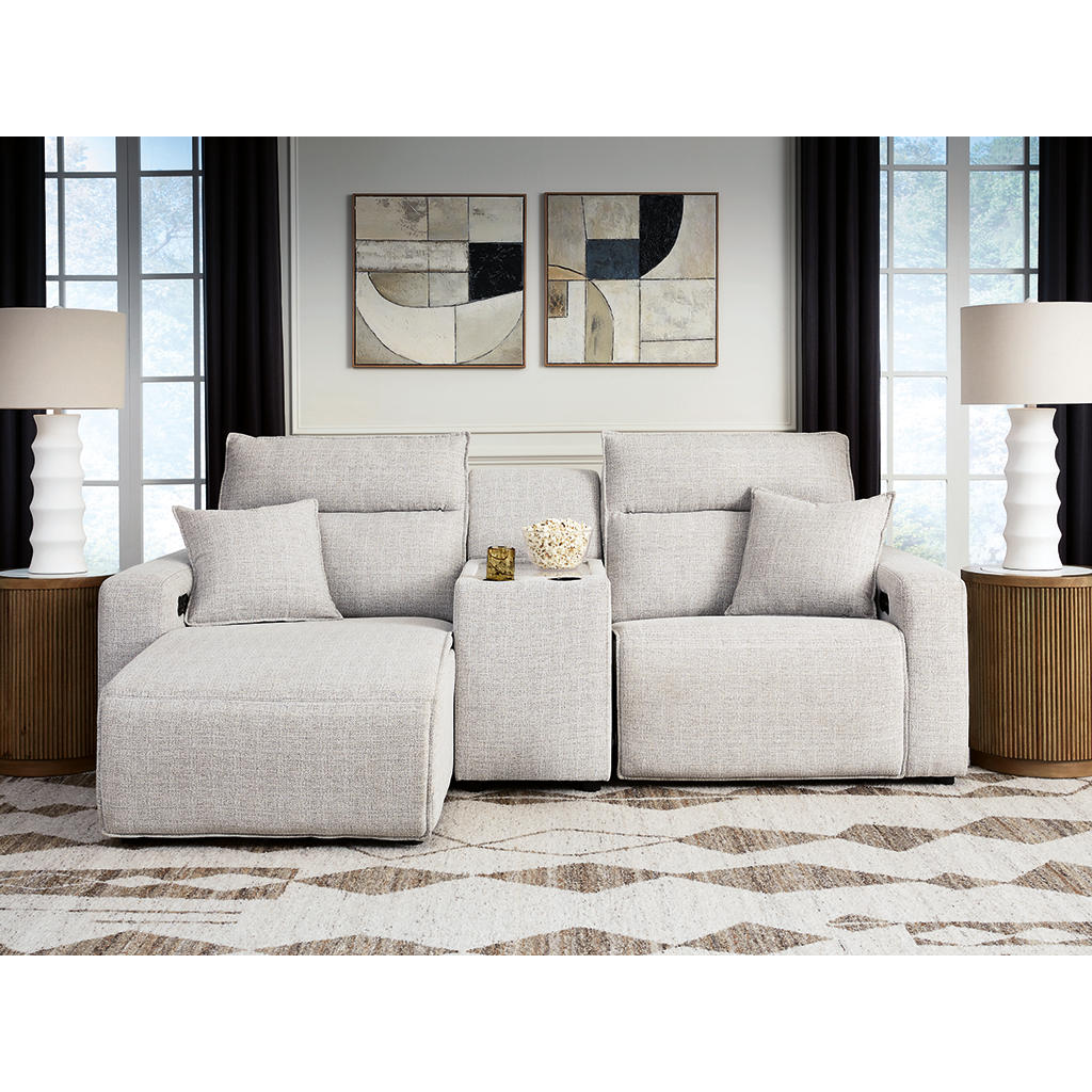 Modmax II 3-Piece Power Reclining Sectional with Chaise and Console Signature Design by Ashley® Living Room