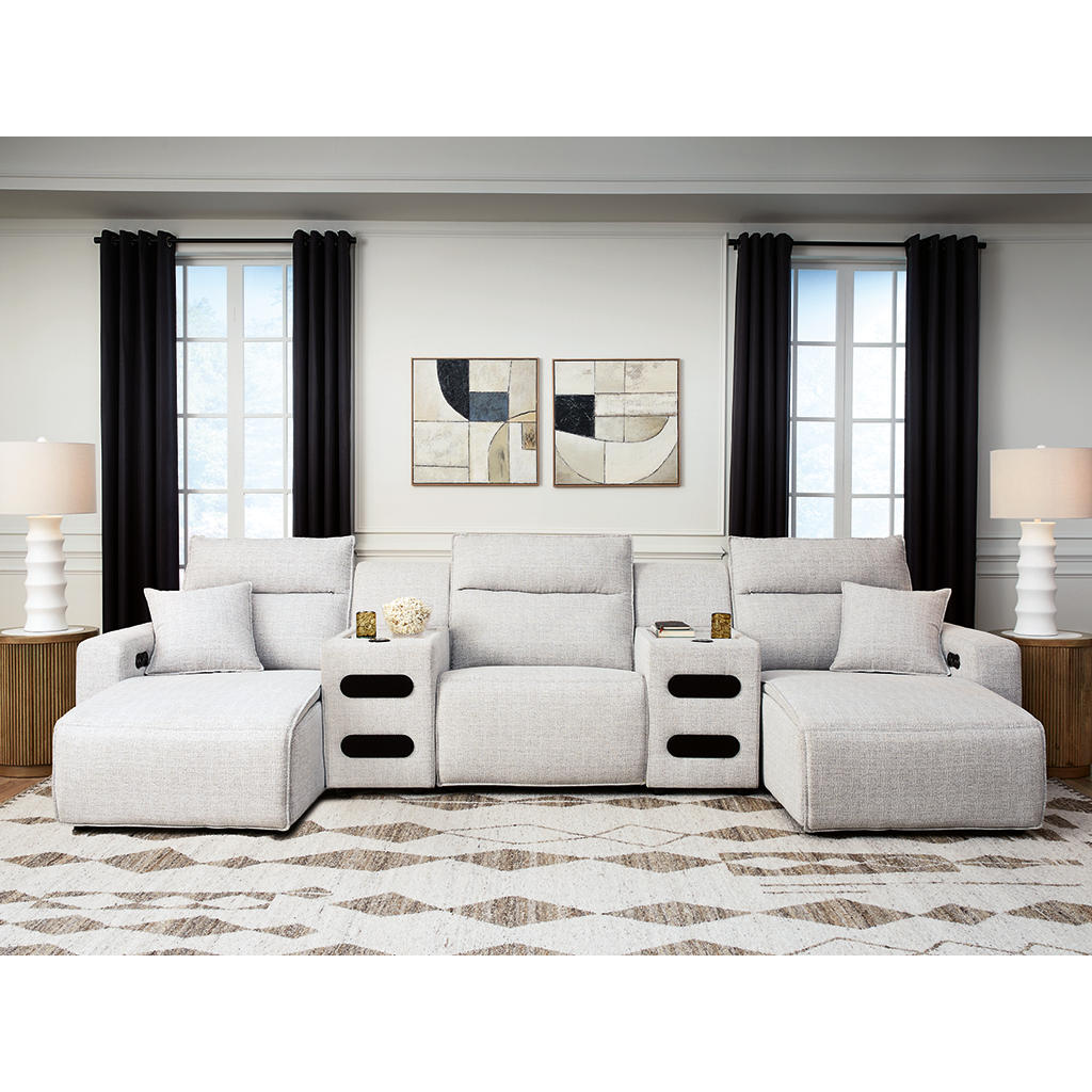 Modmax II 5-Piece Power Reclining Sectional with Chaise and Audio Consoles Signature Design by Ashley® Living Room