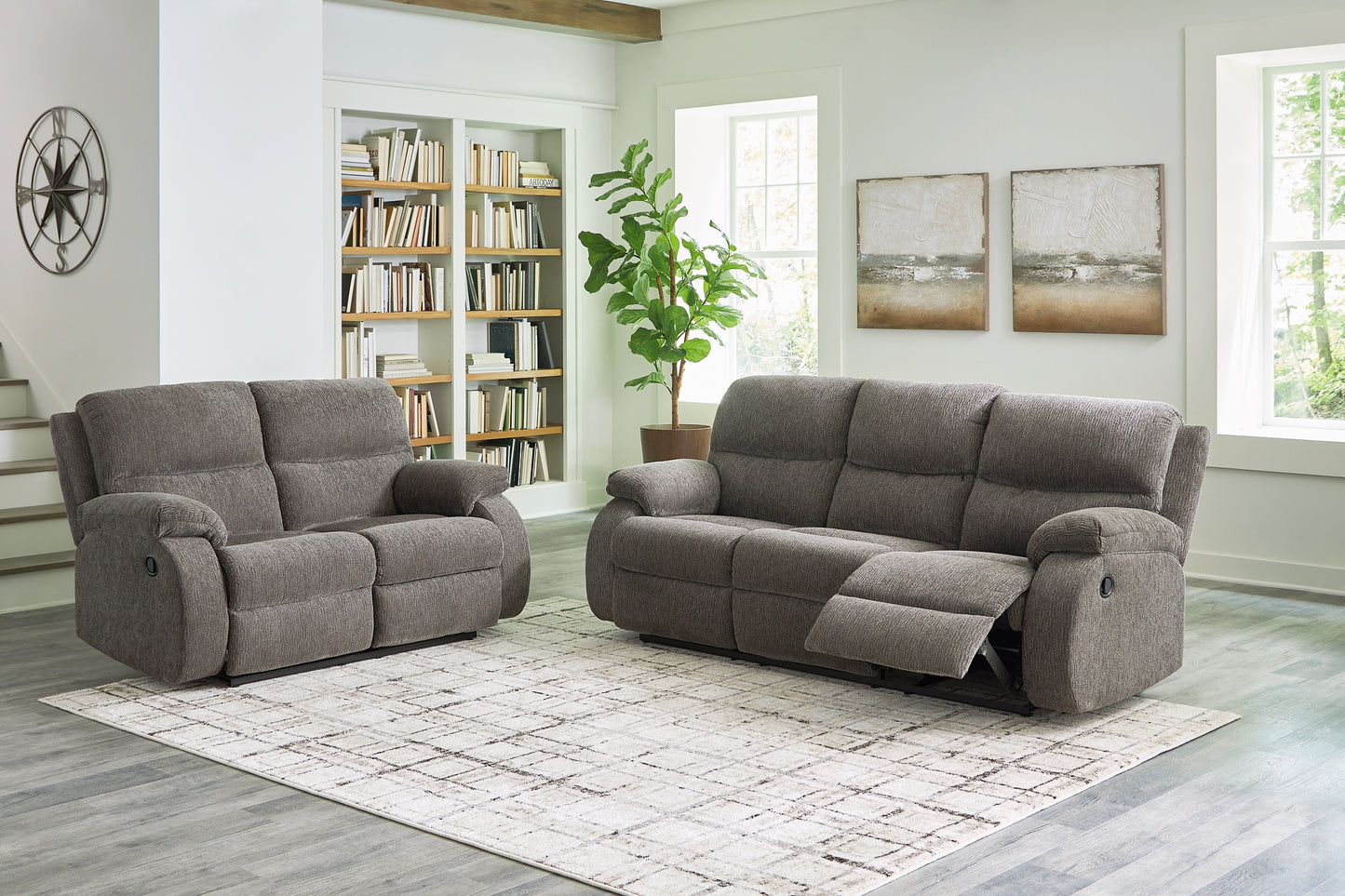 Scranto Reclining Sofa, Loveseat and Recliner