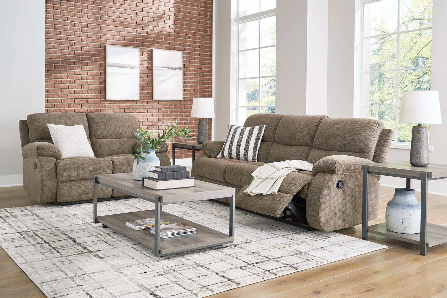 Scranto Reclining Sofa and Loveseat