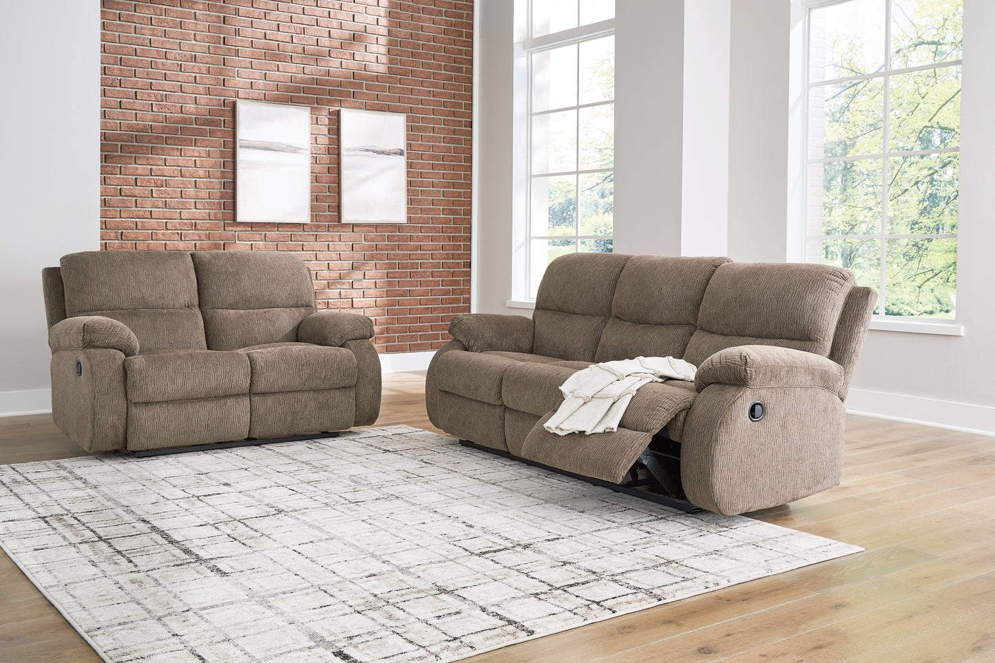 Scranto Reclining Sofa, Loveseat and Recliner