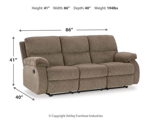 Scranto Reclining Sofa, Loveseat and Recliner