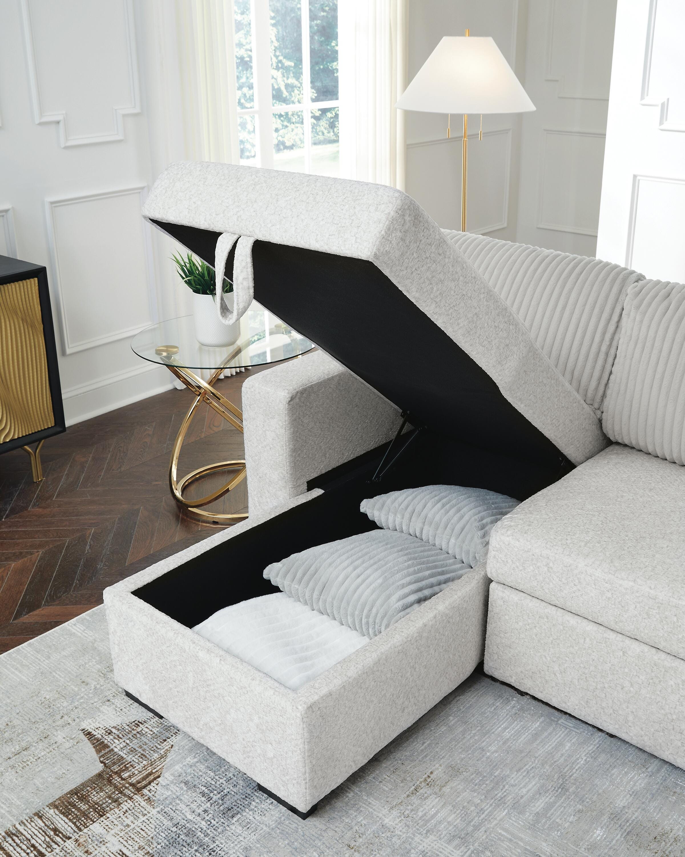 Wohlen 2-Piece Sectional with Pop Up Sleeper and Chaise