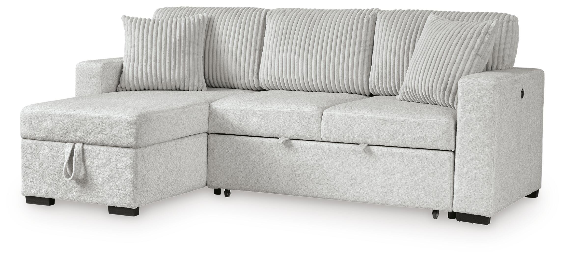 Wohlen 2-Piece Sectional with Pop Up Sleeper and Chaise