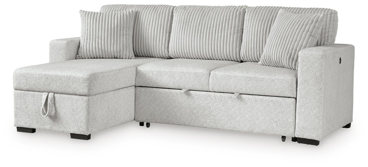 Wohlen 2-Piece Sectional with Pop Up Sleeper and Chaise