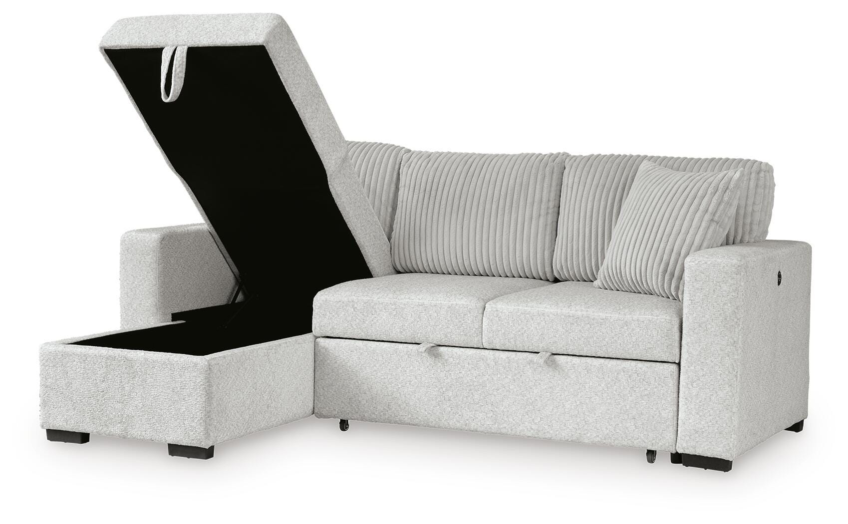 Wohlen 2-Piece Sectional with Pop Up Sleeper and Chaise
