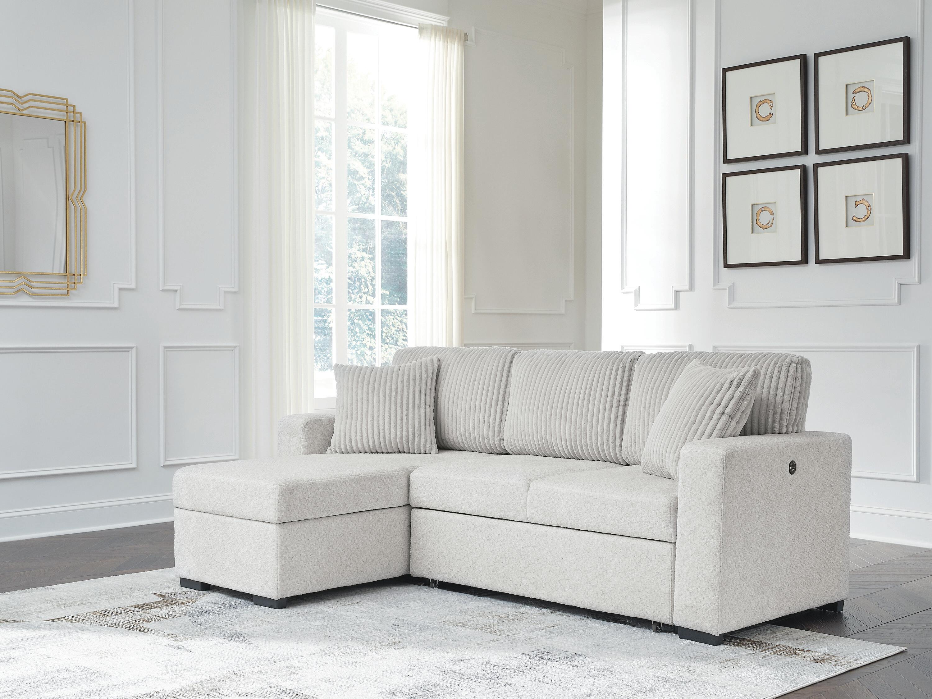 Wohlen 2-Piece Sectional with Pop Up Sleeper and Chaise