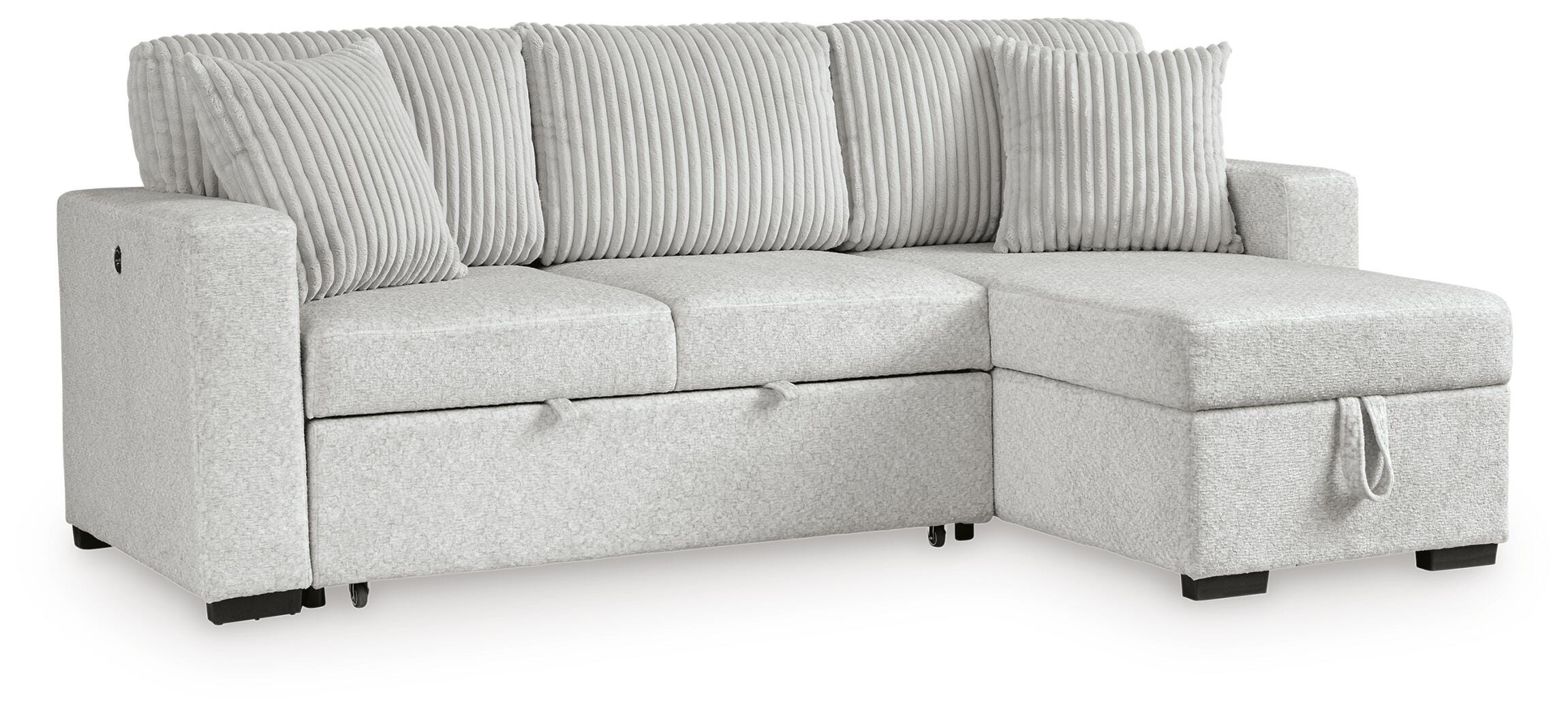 Wohlen 2-Piece Sectional with Pop Up Sleeper and Chaise