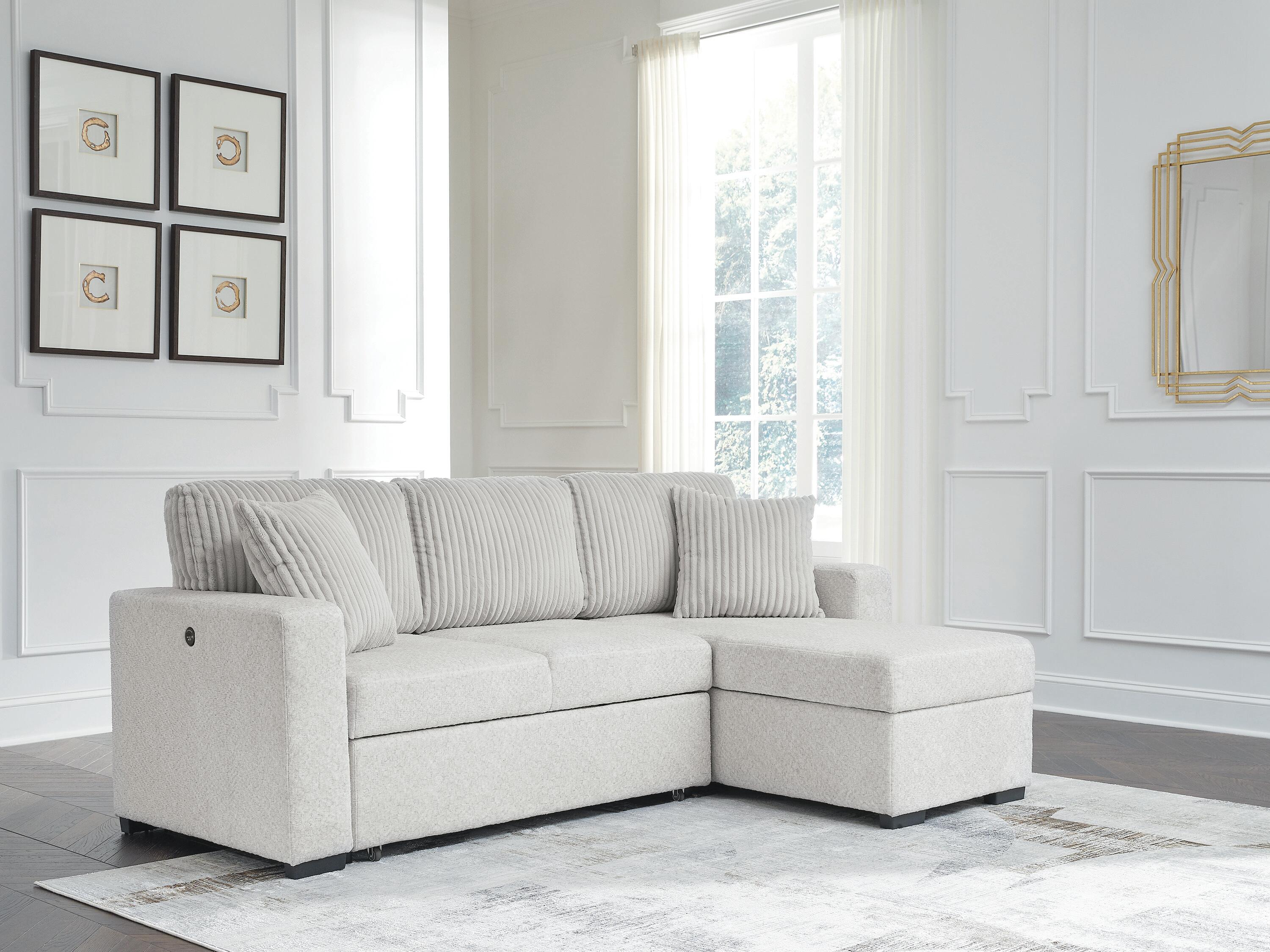 Wohlen 2-Piece Sectional with Pop Up Sleeper and Chaise