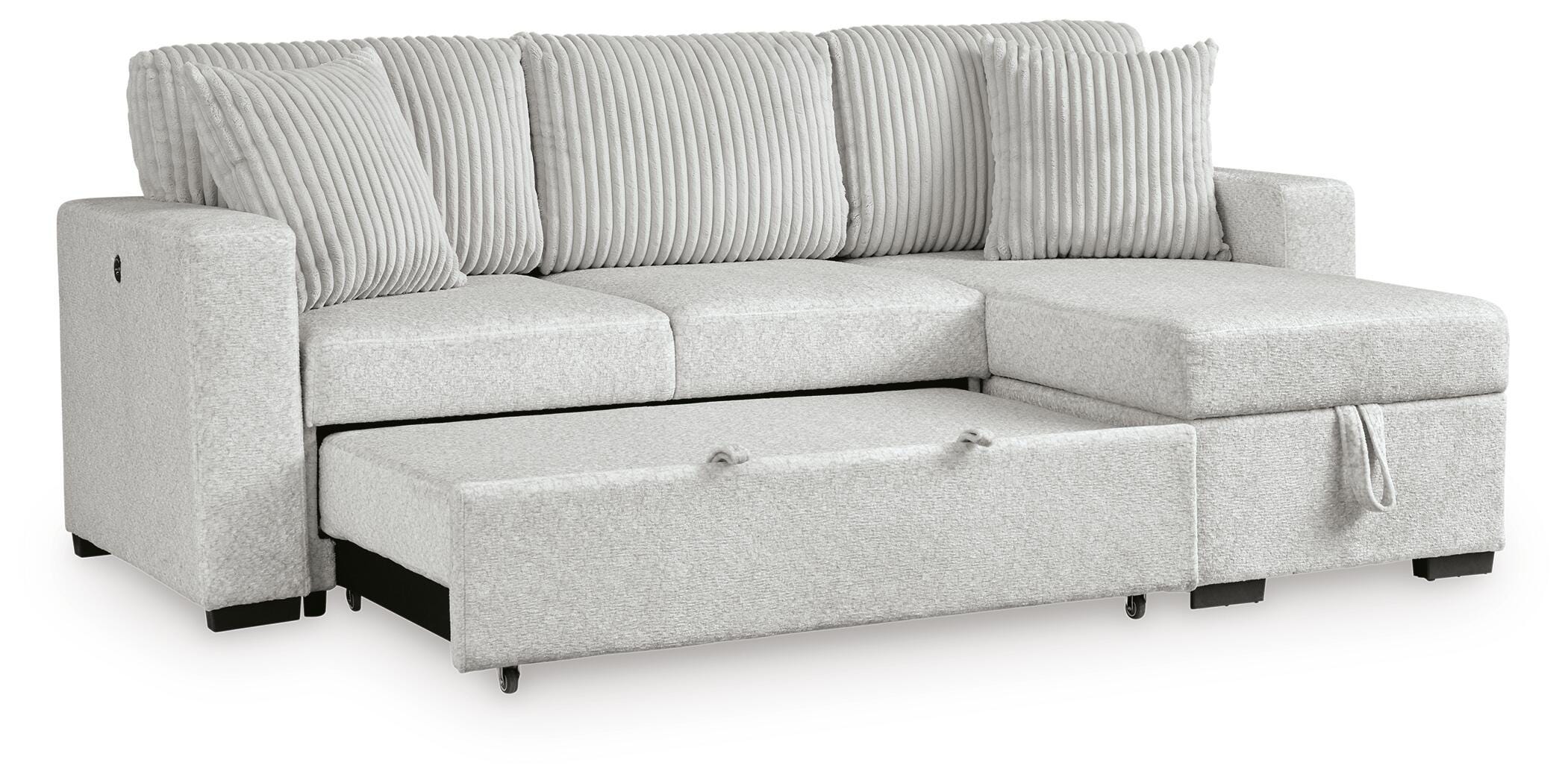 Wohlen 2-Piece Sectional with Pop Up Sleeper and Chaise