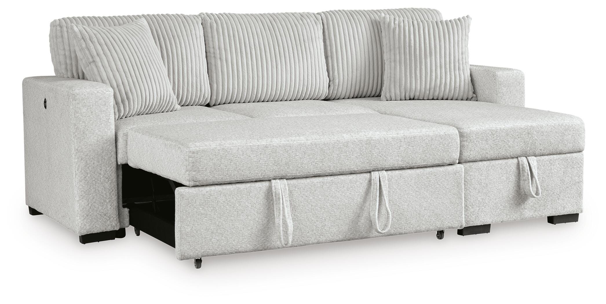 Wohlen 2-Piece Sectional with Pop Up Sleeper and Chaise