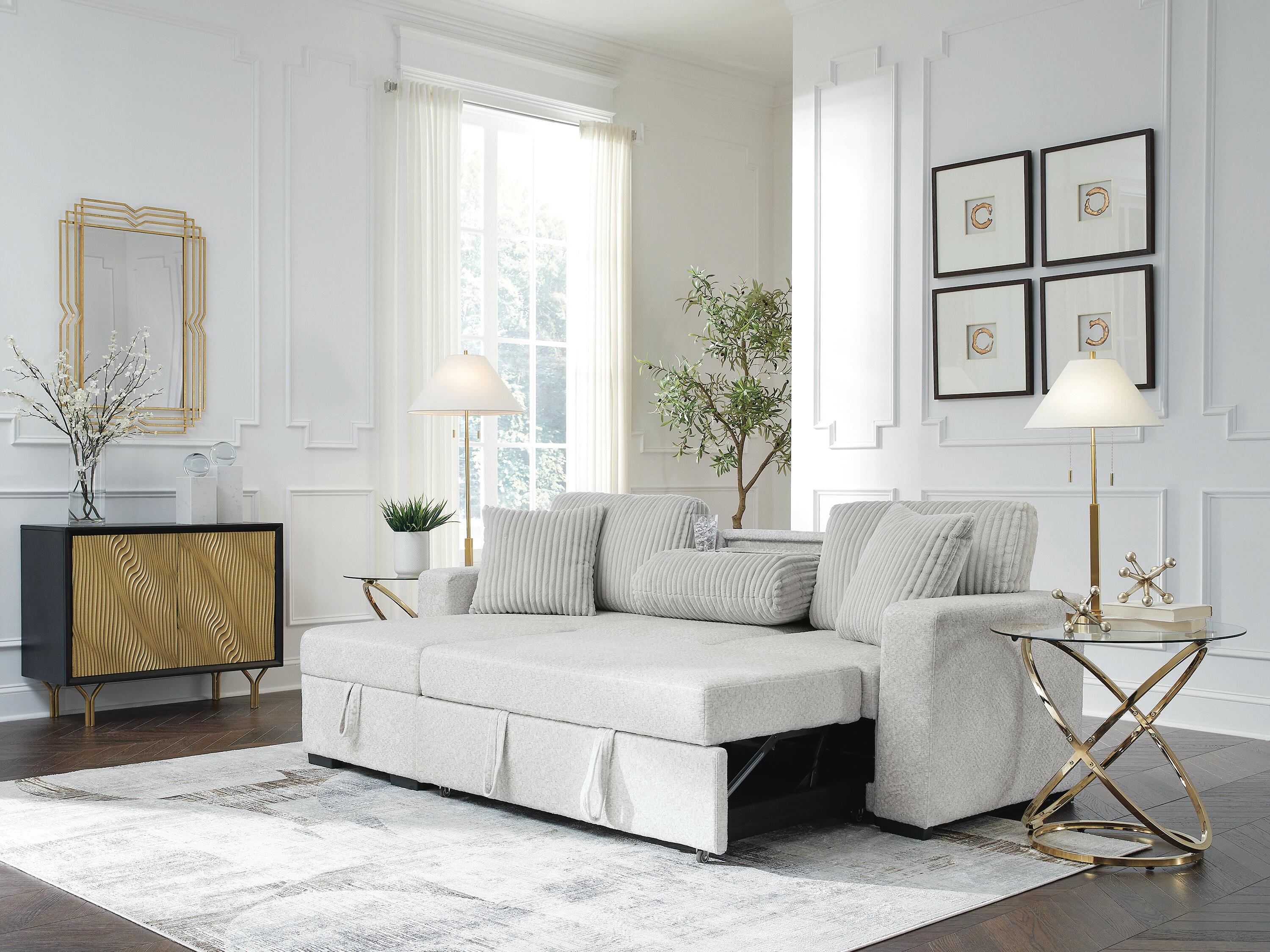 Wohlen 2-Piece Sectional with Pop Up Sleeper and Chaise