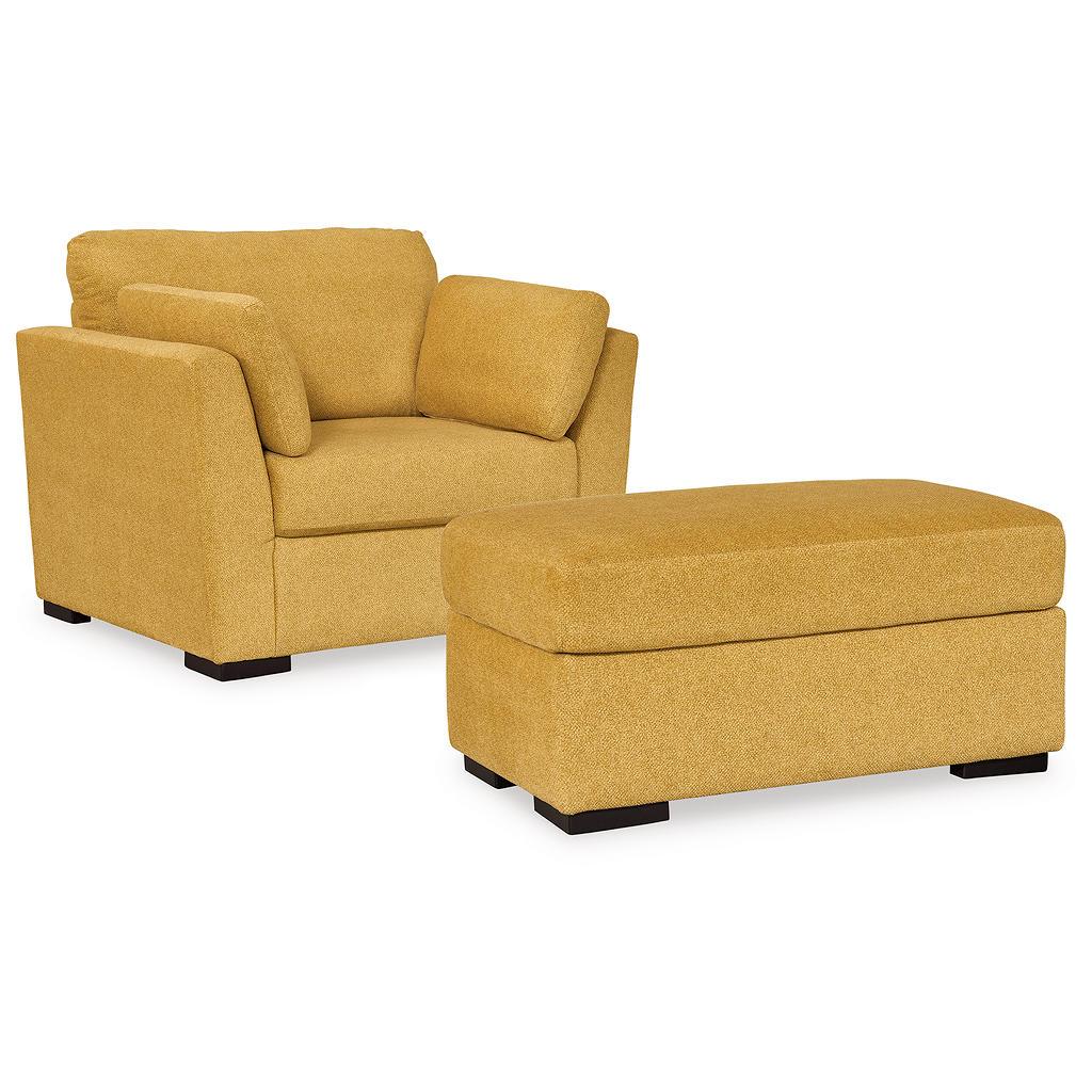 Keerwick Oversized Chair and Ottoman — Sunflower Signature Design by Ashley® Uncategorized