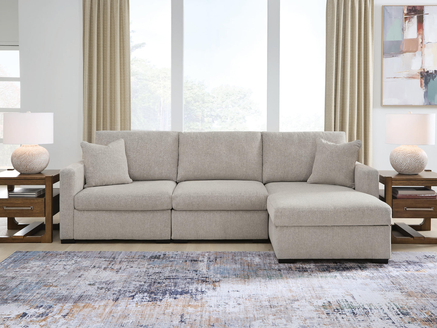 ModMax Luxe 3-Piece Sectional Sofa Chaise