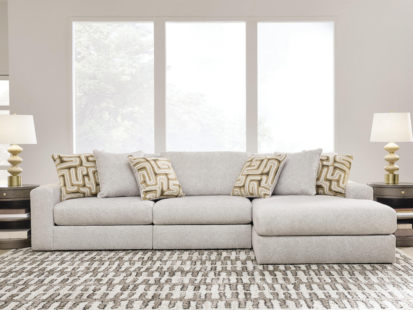 Kestrie 3-Piece Sectional Sofa Chaise