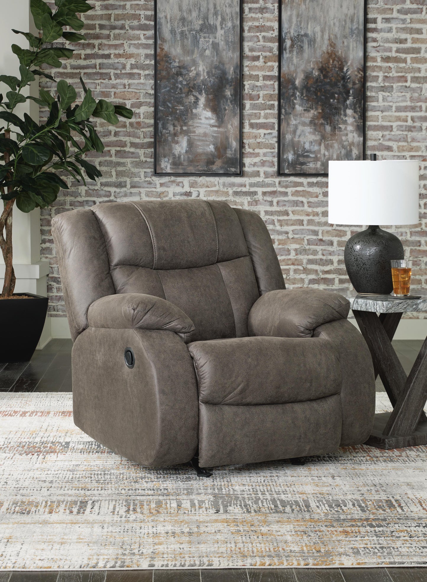 First Base Reclining Sofa and Recliner — 2-Piece Set Signature Design by Ashley® Living Room