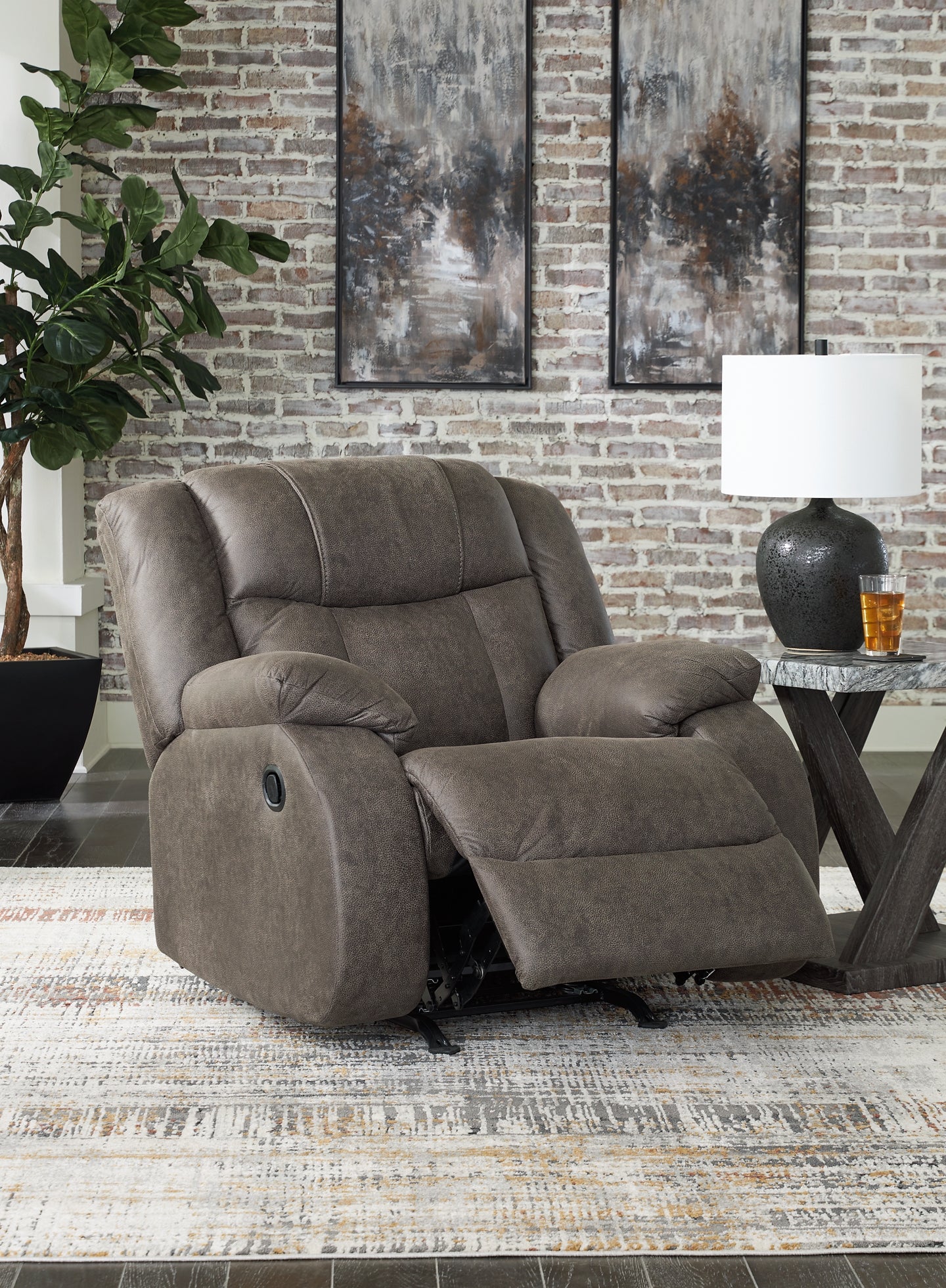 First Base Reclining Sofa, Loveseat and Recliner