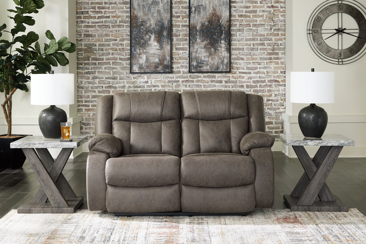 First Base Reclining Sofa, Loveseat and Recliner