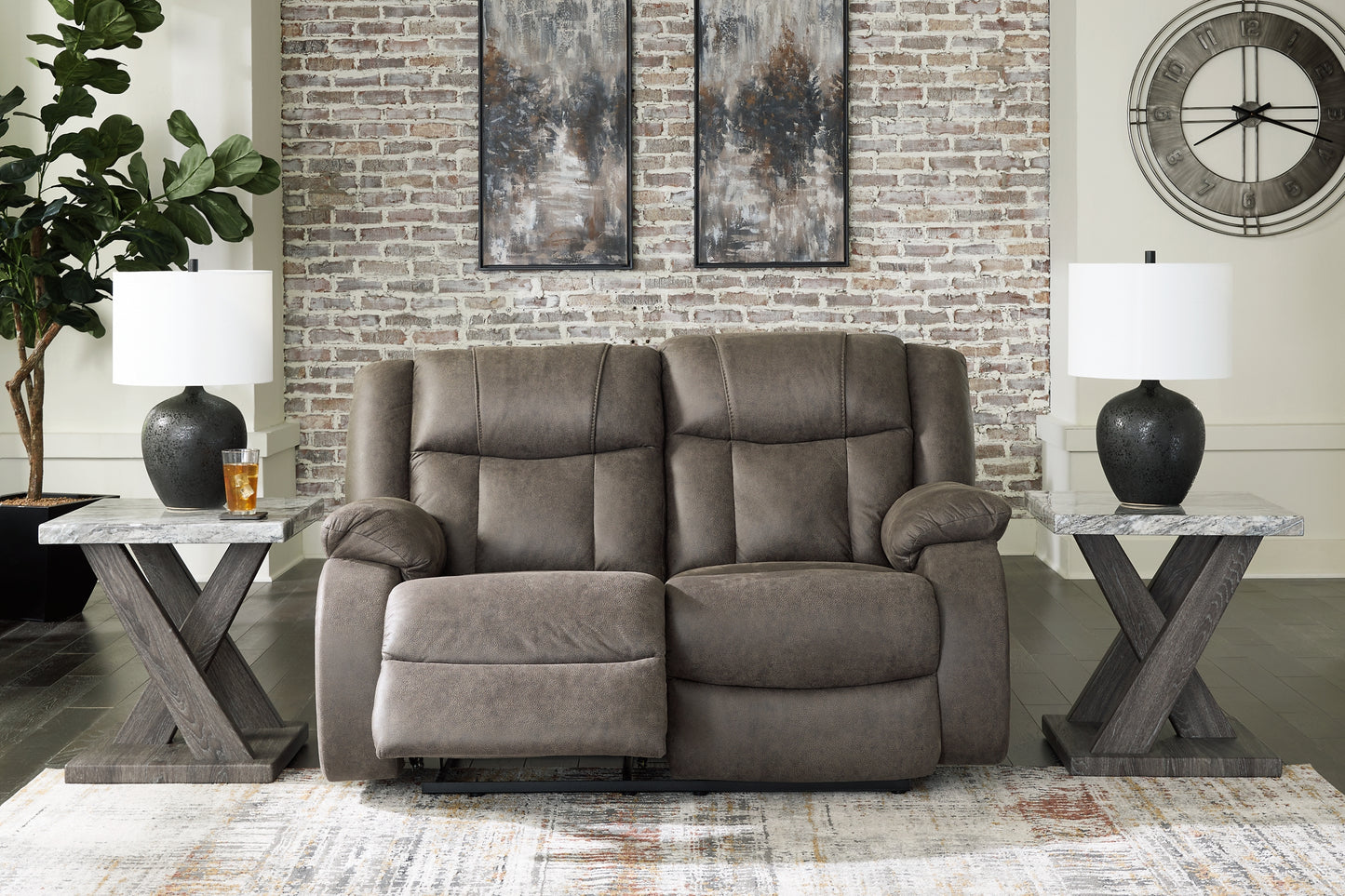 First Base Reclining Sofa, Loveseat and Recliner