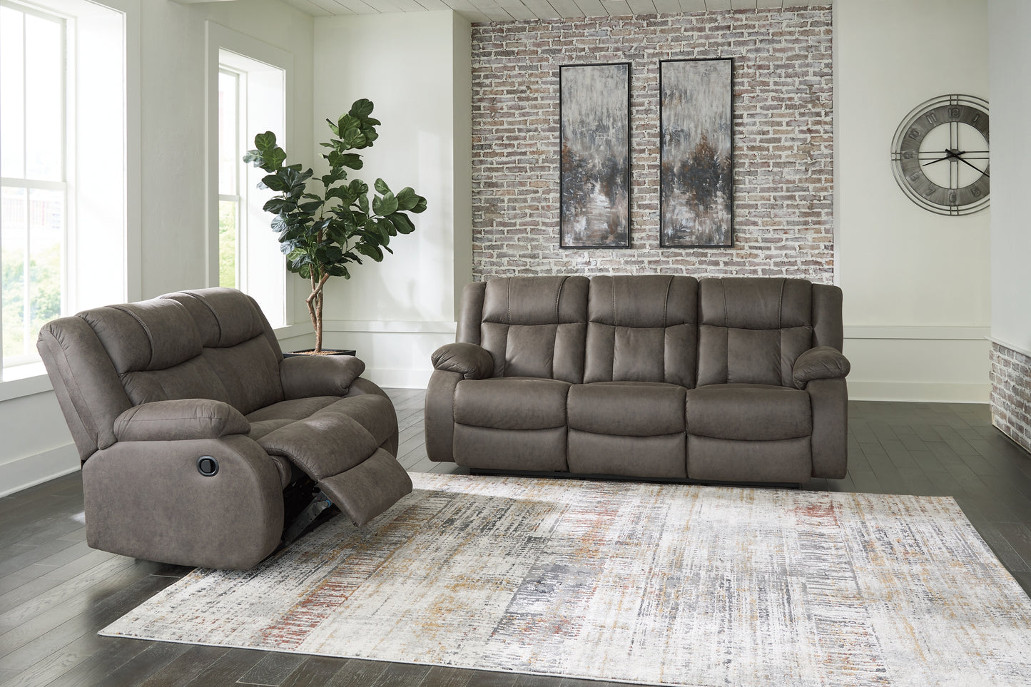 First Base Reclining Sofa, Loveseat and Recliner