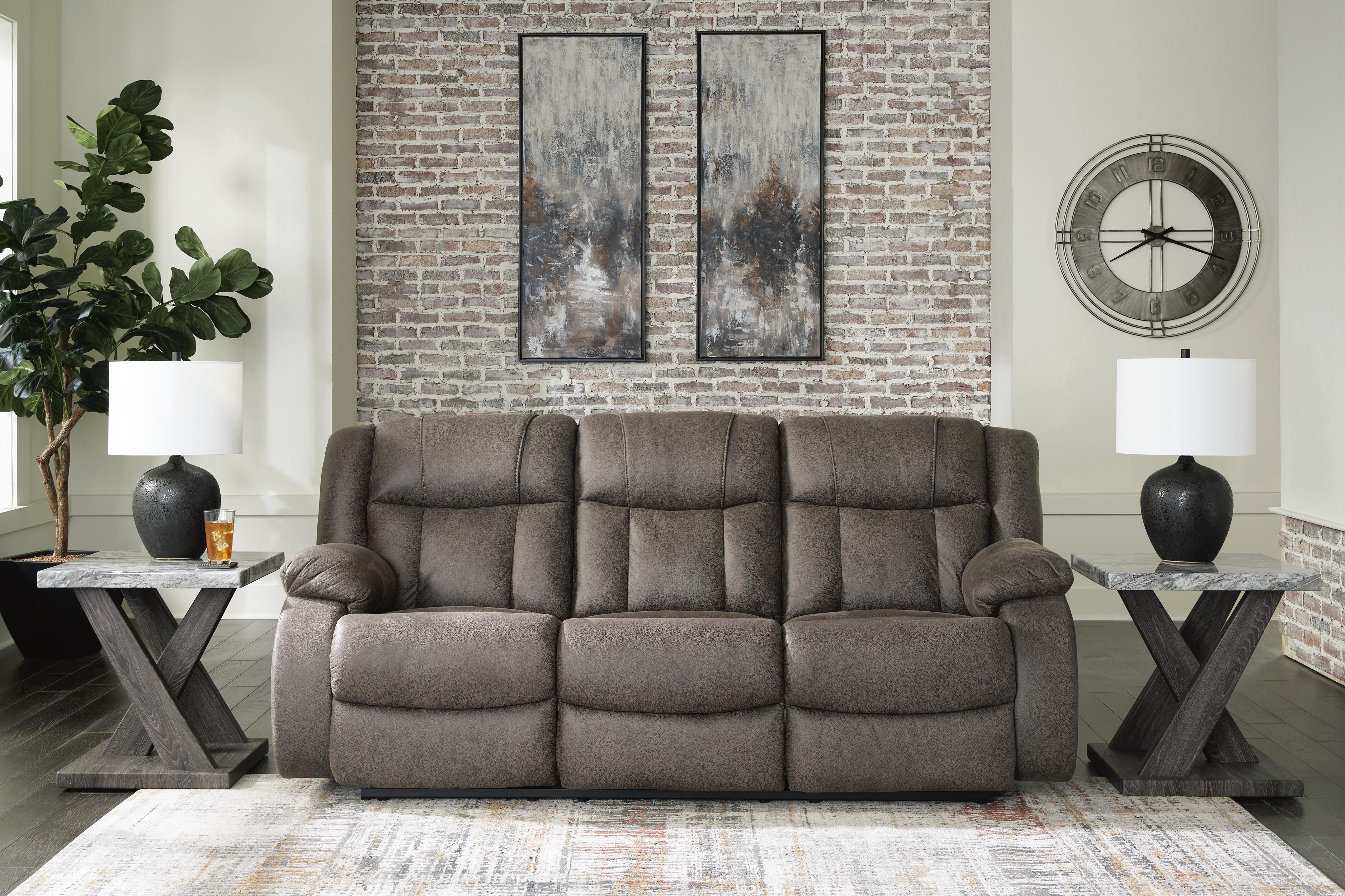 First Base Reclining Sofa and Recliner — 2-Piece Set Signature Design by Ashley® Living Room