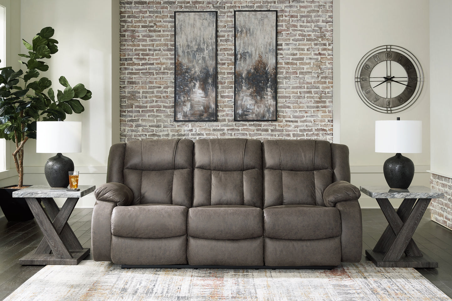 First Base Reclining Sofa, Loveseat and Recliner