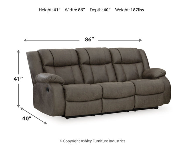 First Base Reclining Sofa, Loveseat and Recliner