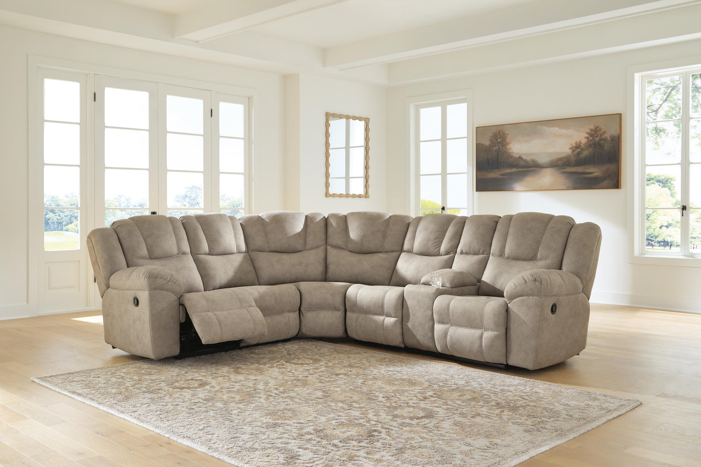 Pearce-Pike 3-Piece Reclining Sectional with Console
