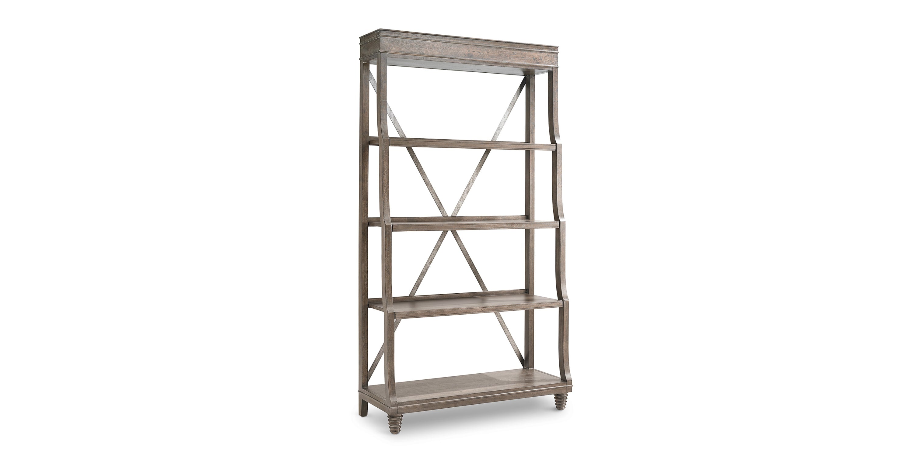 Compass Grey Etagere Bassett