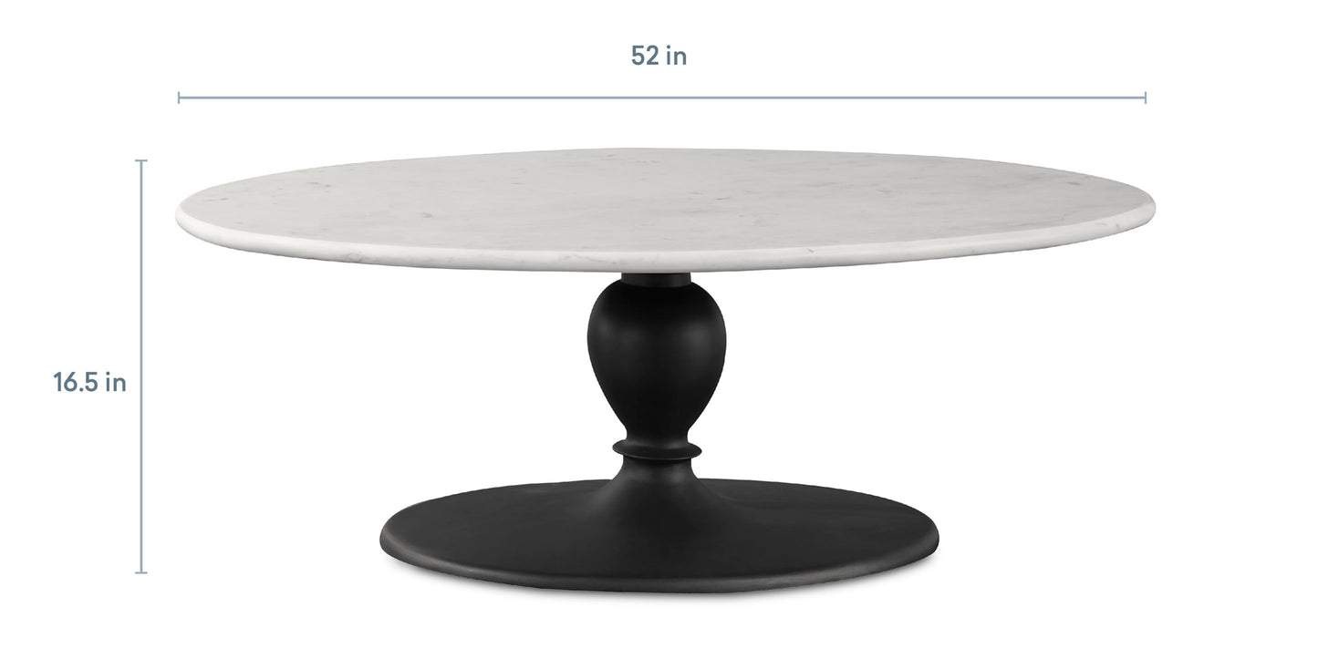 Coventry Oval Cocktail Table Bassett