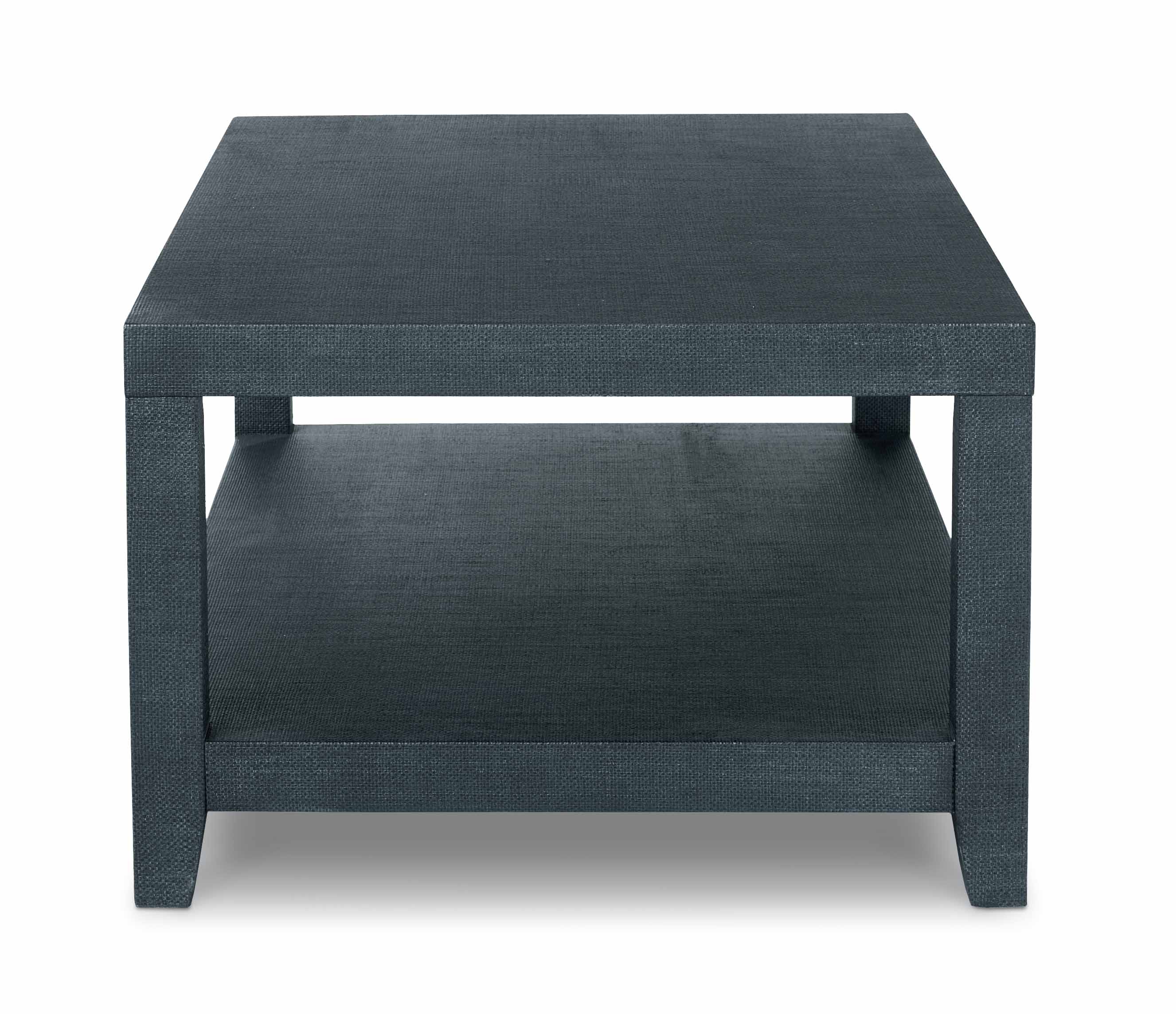 Bassett Ventura Rectangular Cocktail Table — Elm, Made in the USA — Pacific Blue finish