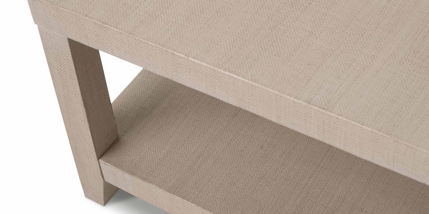 Ventura Raffia Rectangle Cocktail Table Bassett