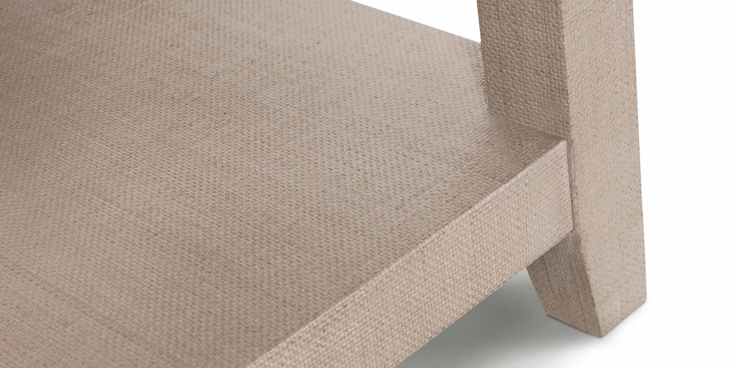 Ventura Raffia Rectangle Cocktail Table Bassett