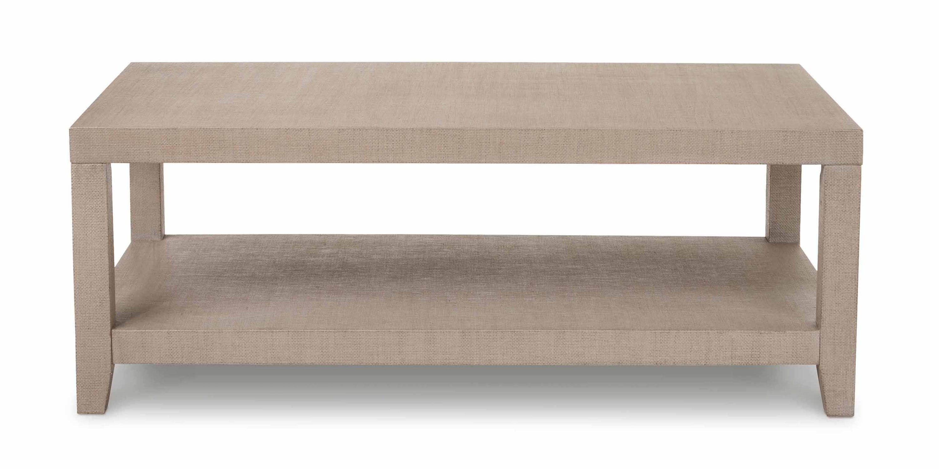 Ventura Raffia Rectangle Cocktail Table Bassett