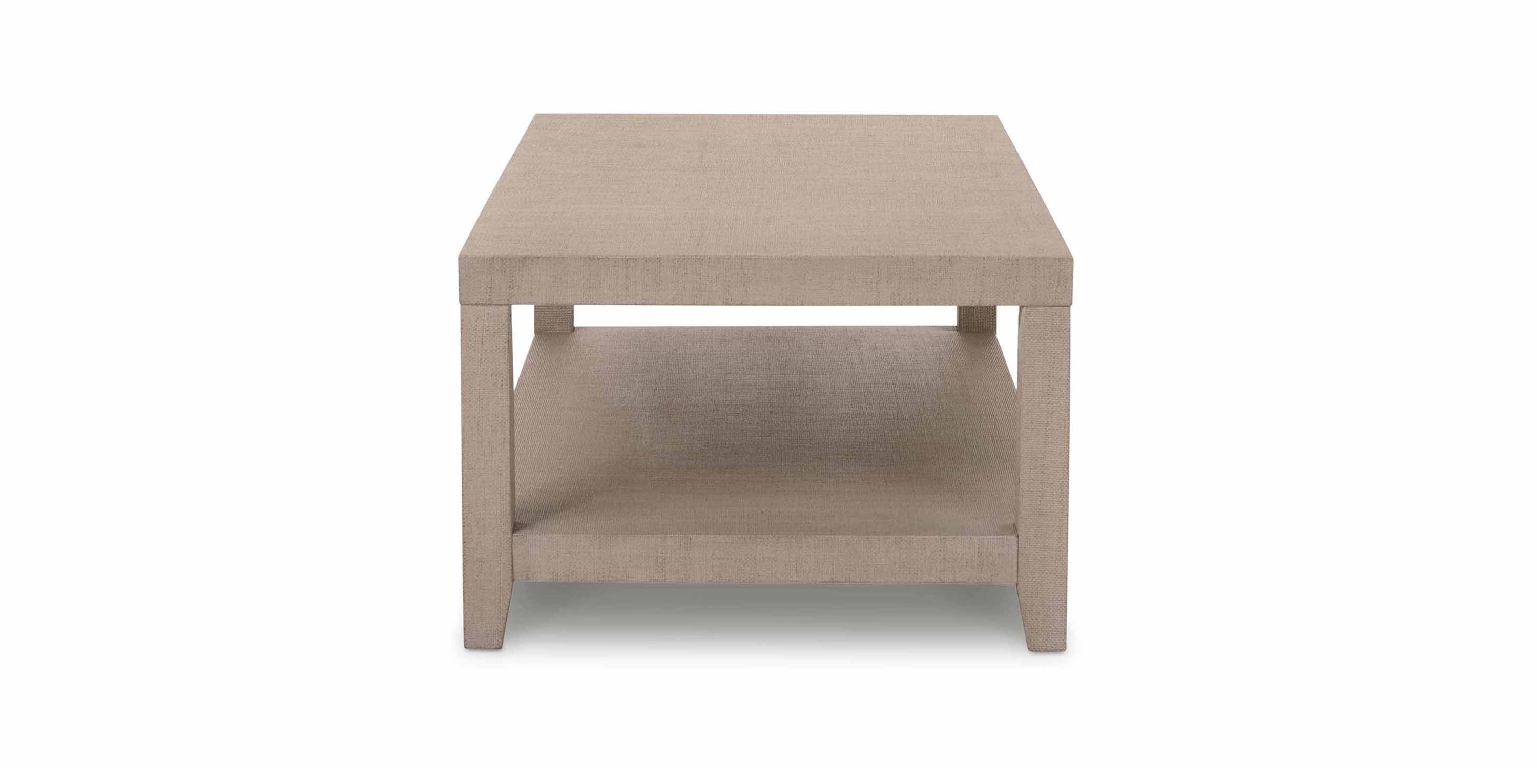 Ventura Raffia Rectangle Cocktail Table Bassett
