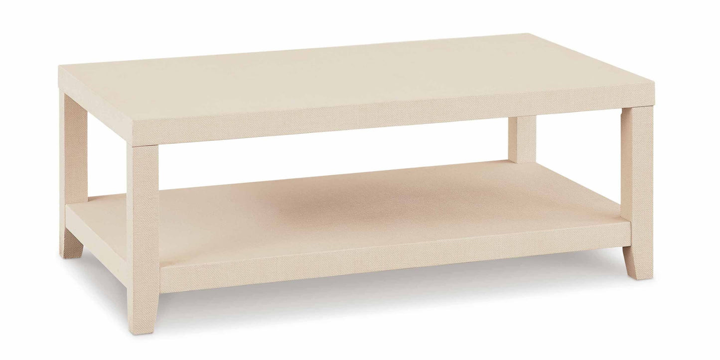 Ventura Natural Raffia Cocktail Table Bassett