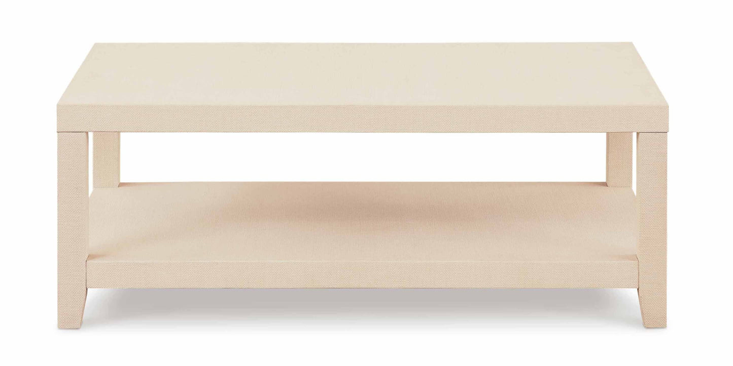Ventura Natural Raffia Cocktail Table Bassett