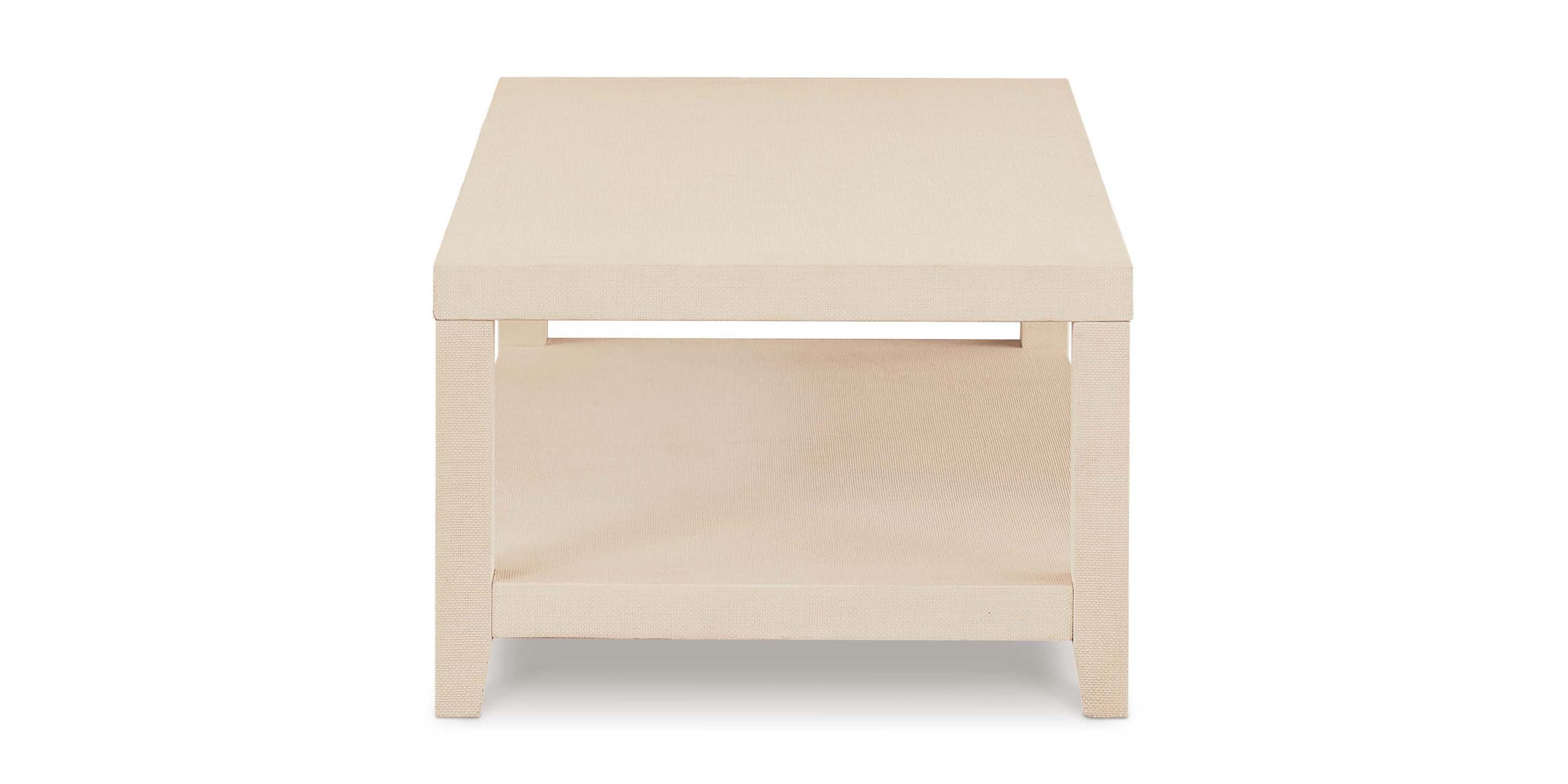 Ventura Natural Raffia Cocktail Table Bassett