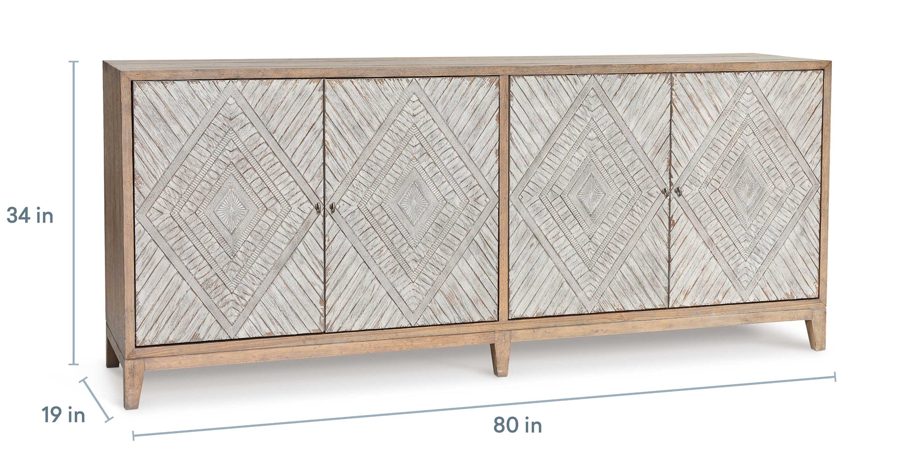 Telluride 4 Door Credenza Bassett