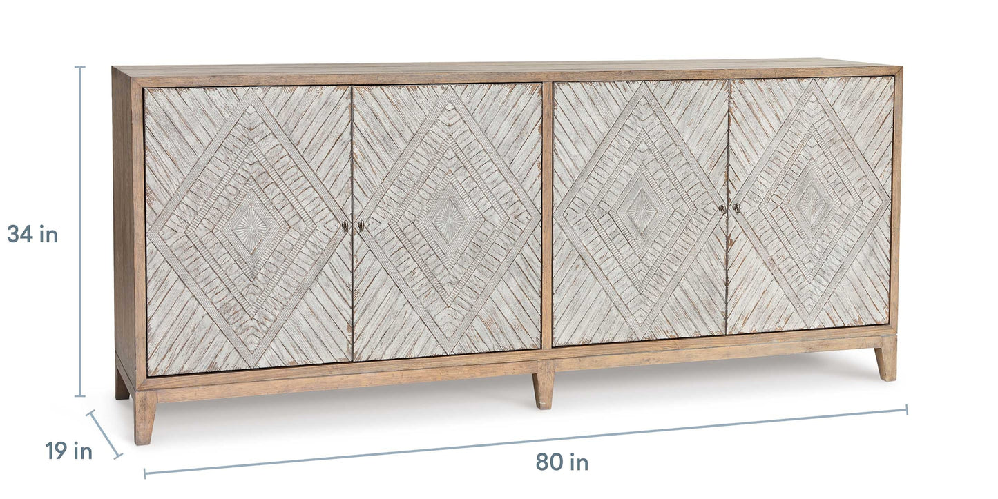 Telluride 4 Door Credenza Bassett