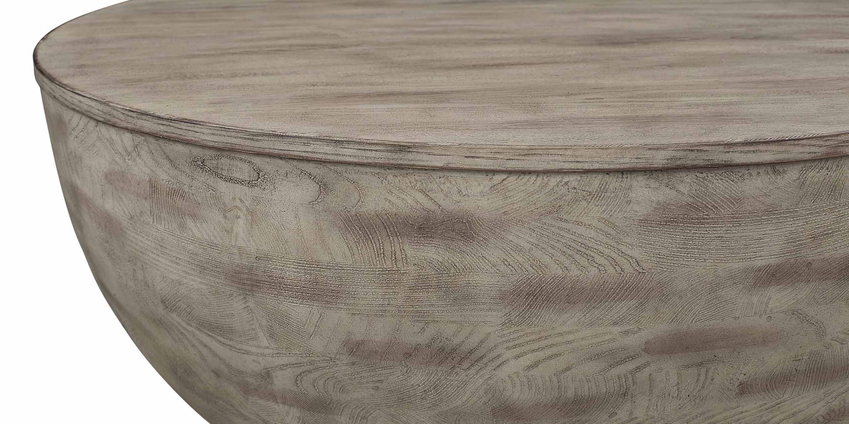 Bassett Tahiti Drum Cocktail Table — Global Texture, Made in the USA Bassett Coffee Table