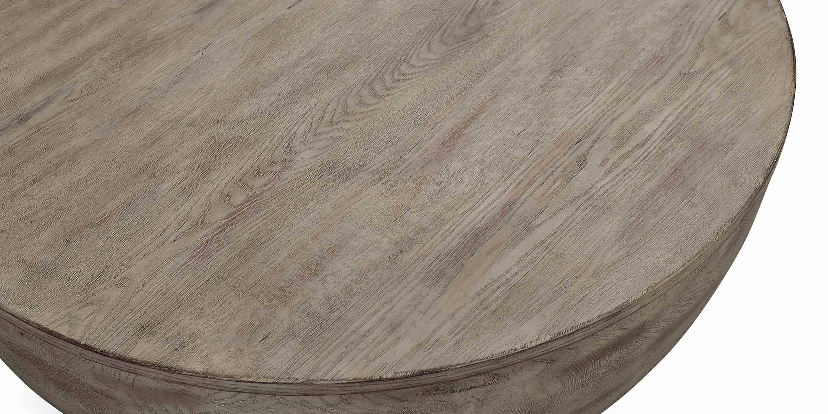 Bassett Tahiti Drum Cocktail Table — Global Texture, Made in the USA Bassett Coffee Table
