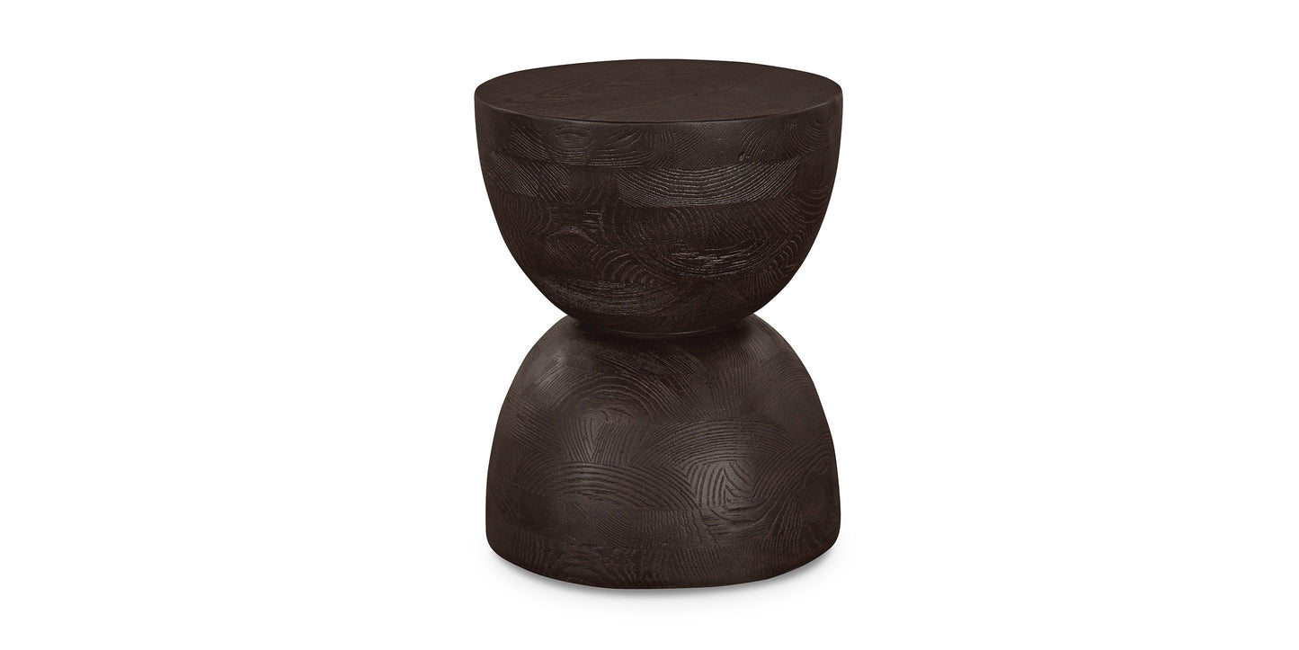 Bassett Tahiti Round Lamp Table — Hourglass Shape, Made in the USA Bassett End Table