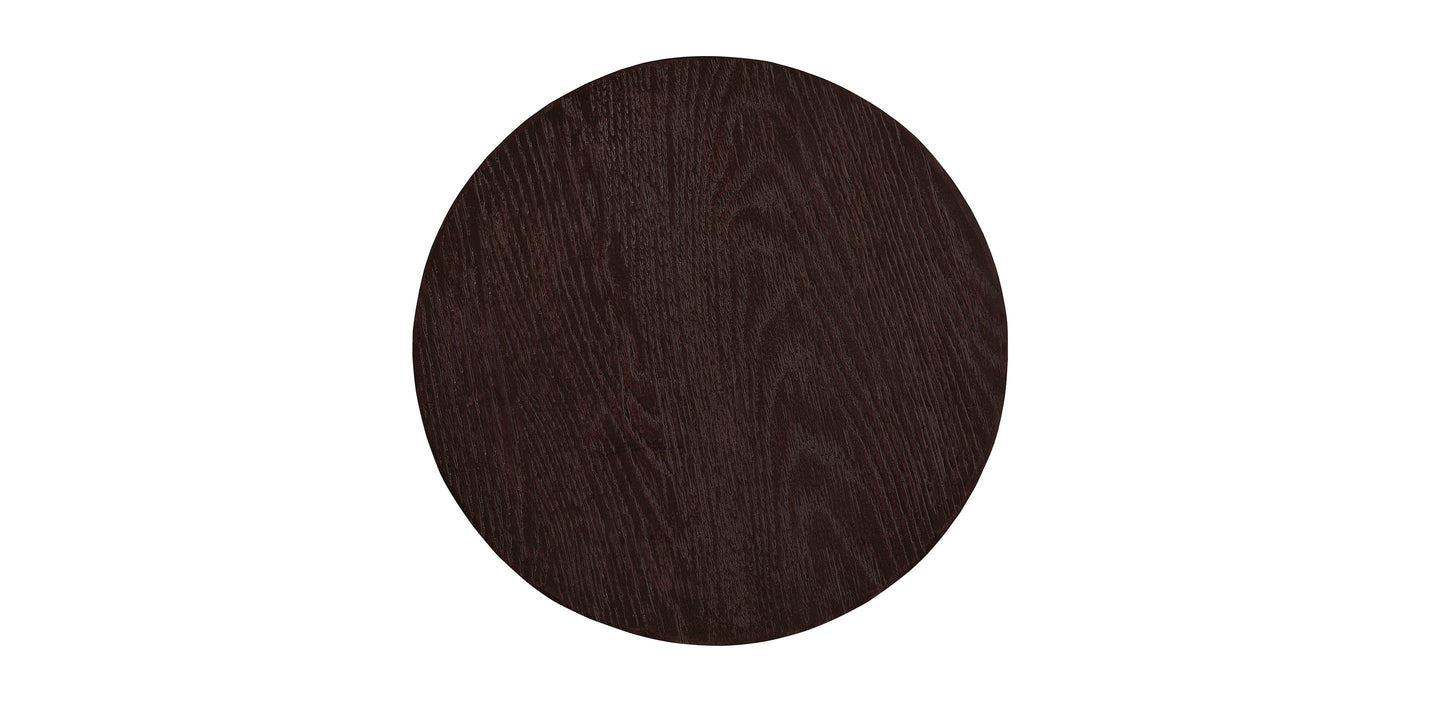 Bassett Tahiti Round Lamp Table — Hourglass Shape, Made in the USA Bassett End Table