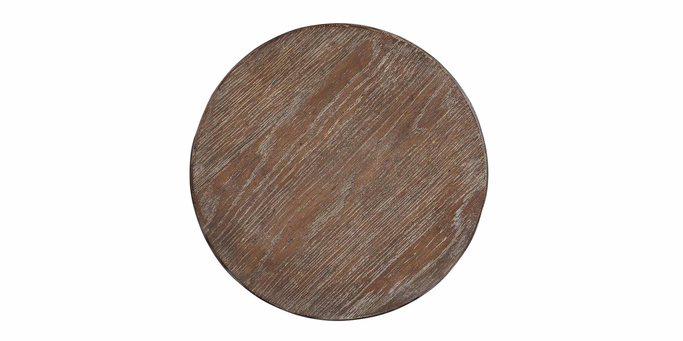 Bassett Tahiti Round Lamp Table — Hourglass Shape, Made in the USA Bassett End Table