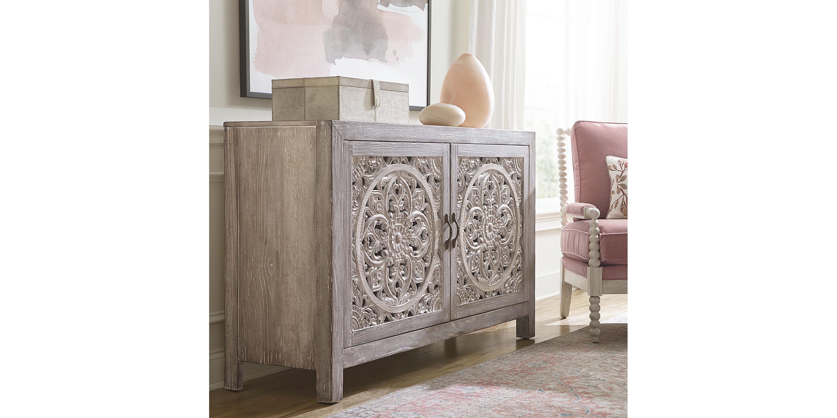 Bassett Tahiti Fusion Two Door Cabinet — Storage, Made in the USA