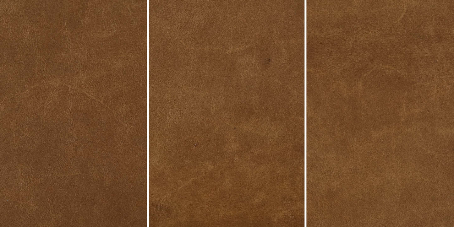 Jamestown Leather Ottoman Bassett